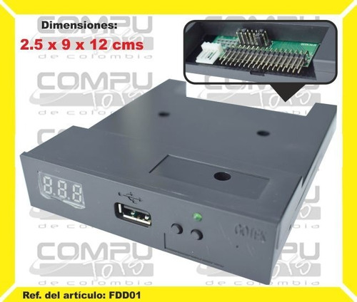 Emulador Floppy 1.44mb Memoria Usb Ref: Fdd01 Computoys Sas