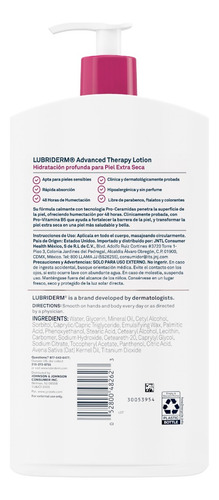 Crema Corporal Lubriderm Advanced Therapy 709 Ml