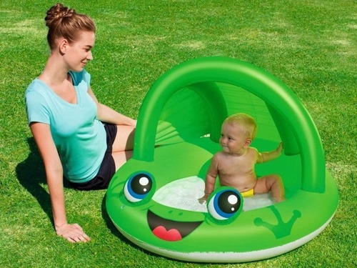 Imagen 4 de 6 de Pileta Circular Con Techo De Animales Bestway 97x66 Cm