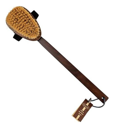 Cepillo Corporal De Sisal Natural Con Mango Desmontable, Mad