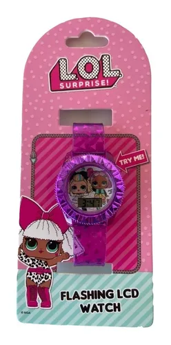 Reloj Pulsera Morado Lol Sorpresa Surprise Watch Con Luces