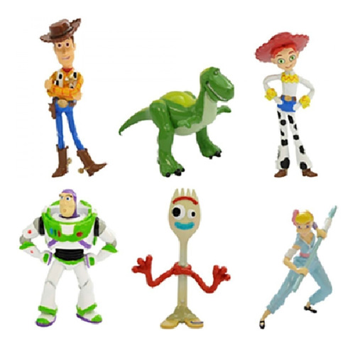 Coleccion Toystory Woody Buzz Rex Bobeep Forky 6cm
