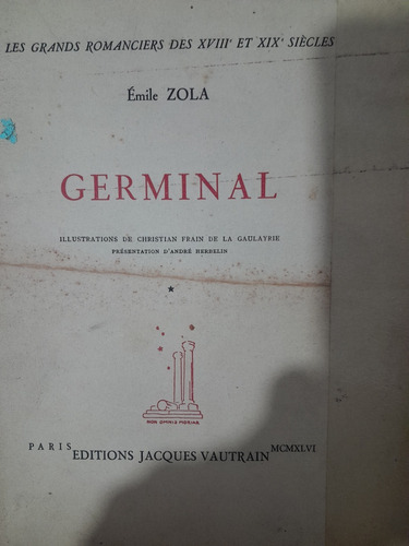 Germinal Emile Zola