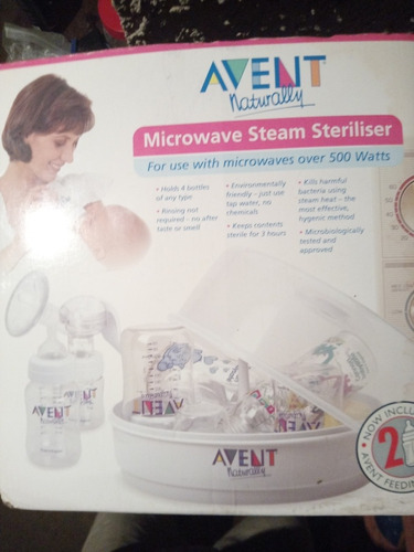 Esterilizador De Teteros Para Microondas Marca Avent