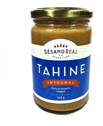 Pasta De Gergelim Integral Tahine Sésamo Real 350g