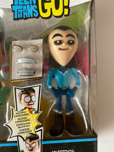 Teen Titans Go Face Swappers Kid Flash Robin Y Aqualad Set (Usado)