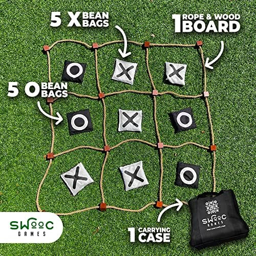 Swooc Games - Juego Gigante De Tres En Raya Juego Al Aire Li