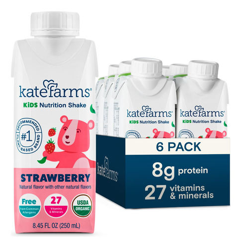 Kate Farms Organic Kids Nutrition - Batido Nutricional Para