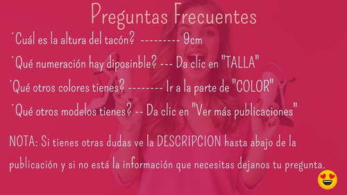 Imagen 5 de 10 de Zapatos Cerrado Negro Moda Tacón Perfecto Mujer