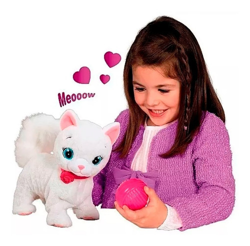 Mascota Interactiva Gatita Bianca Club Petz Original Gata