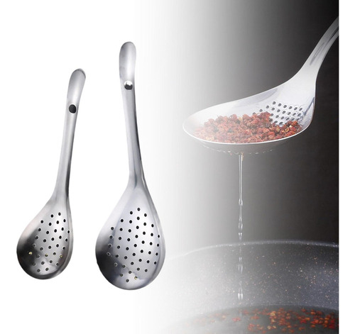 2 Piezas De Cuchara Ranurada De Cocina, Cuchara Para Freír,