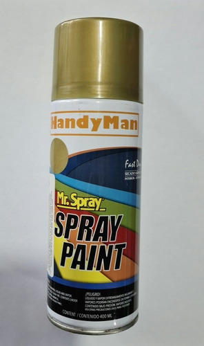 Imagen 1 de 1 de Spray Handy Man Oro Metálico