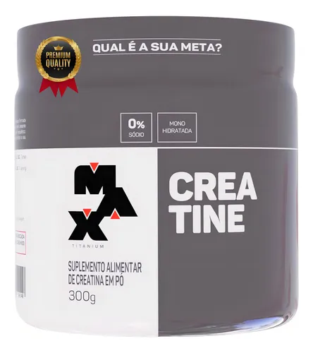 Creatina 300 Gr - Max Titanium Sabor Sem Sabor