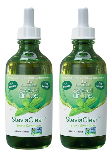 Sweetleaf Steviaclear Sweet Drops - Edulcorante Liquido De S