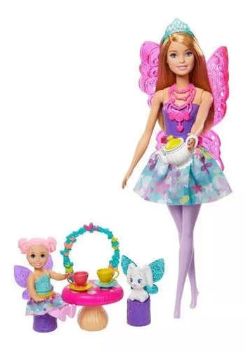Muñeca Castaña Día De Mascotas Barbie Dreamtopia