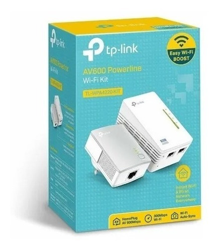 Kit De Extensor Powerline Wifi Av600 A 300 Mbps Tl-wpa4220