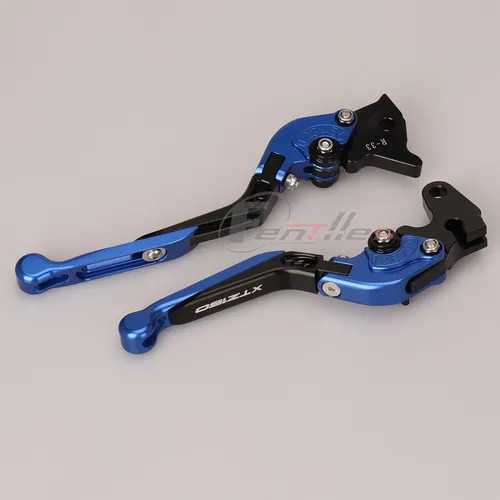 C Palancas De Aluminio Plegables Para Yamaha Xtz150, Azul