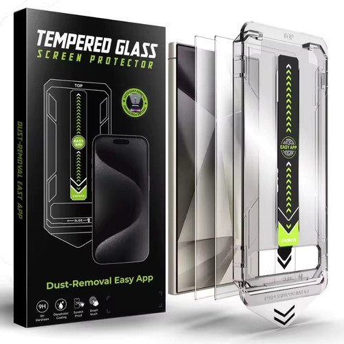 Vidrio Templado Kevlar Pro Con Colocador Iphone 14 Pro Max