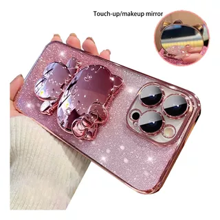 Funda De Maquillaje Con Espejo Para iPhone Para Mujer