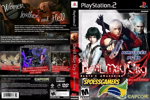 HNNEWGAMES: Devil May Cry V1.3 (Ultimate Edition) - Português Brasil - PS2  + Projeto de Dublagem