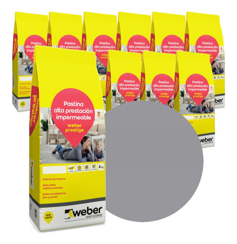 Pack De 10 Unidades Pastinas Prestige Weber Color Plata