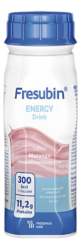 Fresubin Energy Drink 200ml - Morango - Kit Com 4 Morango