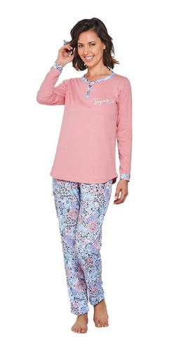 Pijama Dama Invierno M Rachel Pantalon Estampado T 54 A 60