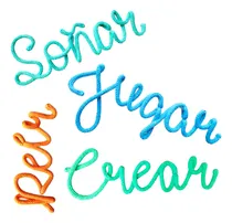 Comprar Combo Palabras Tejidas  Soñar Jugar Reír Crear  Regalo Deco