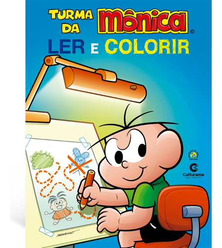 Cebolinha - Livro Gigante Para Ler E Colorir, De Naihobi Steinmetz Rodrigues., Vol. 1. Editora Culturama, Capa Mole, Edição 1 Em Português, 2017