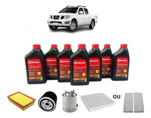 7 Óleo Do Motor 5w30 Dpf Diesel Nissan Frontier + Kit Filtro