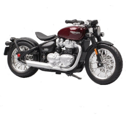 Bburago Triumph Bonneville Bobber 1/18 Rojo Fundido A Pr [u]