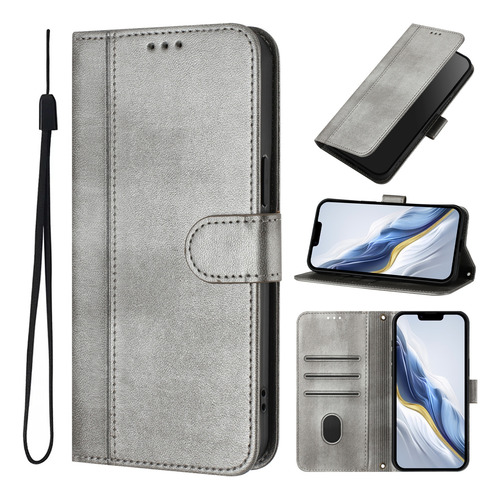 Funda Tipo Cartera De Piel Para La Serie Blu Con Tarjetero, Función Atril Y Funda Con Correa Para La Muñeca