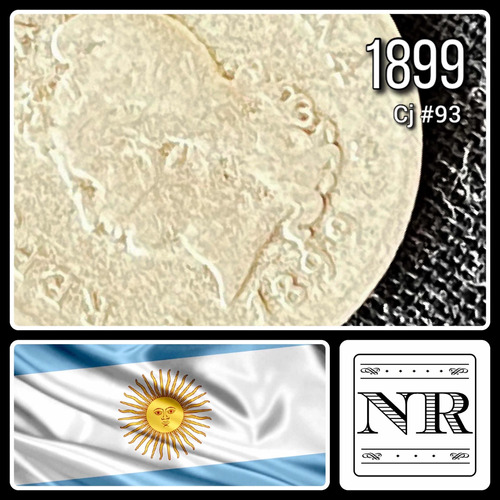 Argentina - 10 Centavos - Año 1899 - Cj #93 - Níquel