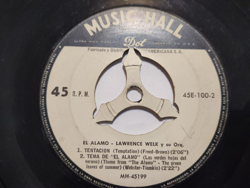 Vinilo Single De Lawrence Welk - Tentacion  ( E134