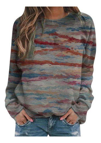 Blusa Z Para Mujer Con Estampado Casual, Sudaderas Thermal C