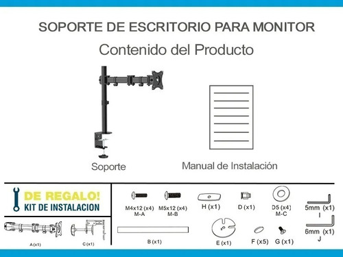 Imagen 6 de 10 de Soporte Intelaid It-dbsl De Mesa Tv/monitor De 13 A 32