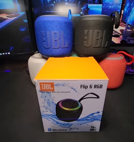 Parlante Portatil Bluetooth Compatible Para Flip 6 Negro
