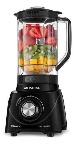 Liquidificador Pratic Turbo, Mondial, 550W - L-98-B