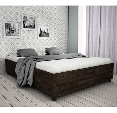 Cama Casal Mônaco Tcil Móveis Cumaru Rustic Da