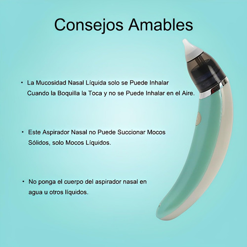 Aspiradores Nasales Para Bebés, Inhalador Nasal Eléctrico