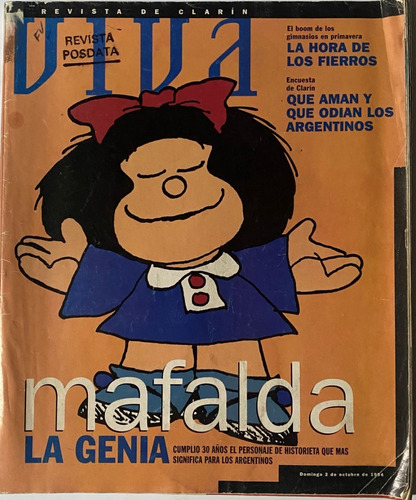 Viva, Revista Nota 30 Años De Mafalda De Quino 100pág. F22b7