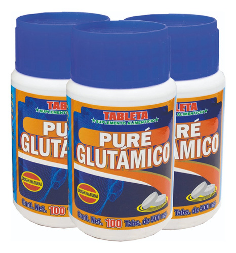 Kit 3 Suplemento Alimenticio Pure Glutamico
