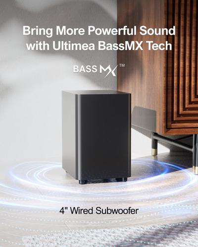 Sistema De Sonido Envolvente Virtual Sound Bar Ultimea De 5.