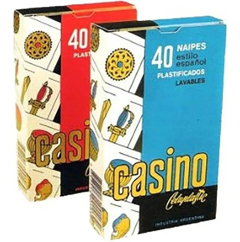 Cartas Naipes Españoles Casino X 40 Plastificados En Caja