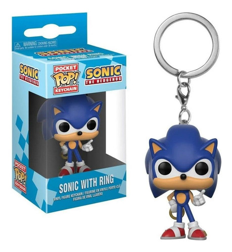 Chaveiro Boneco Sonic Pop Funko Pocket The Hedgehog