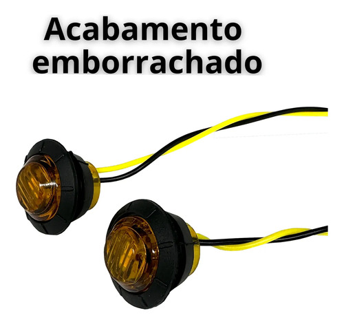 Kit 4 Luz Led Grade Caminhonete Âmbar Strobo Frente Carros