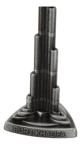 Adorno En Miniatura De Aleación Gris Modelo Burj Khalifa De