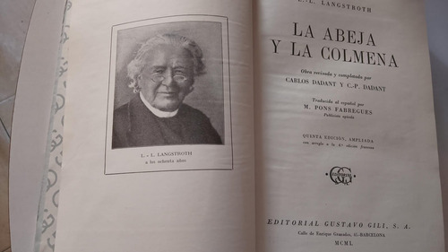 Langstroth Dadant La Abeja Y La Colmena Tapa Dura 1950 (Usado)