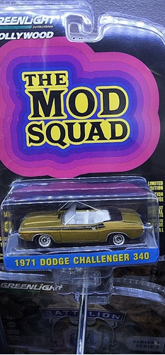 1971 Dodge Challenger 340 The Mod Squad Greenlight 1/64