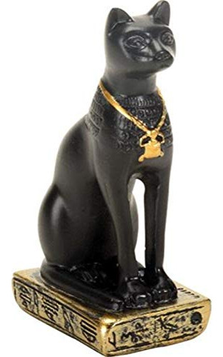 3pulgadas De Egipto Egipcio Black Bastet Feline Cat Diosa Es